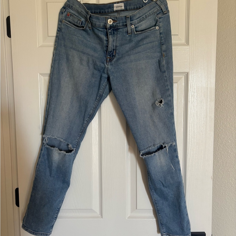 Hudson Jeans Light Blue Boyfriend Jeans